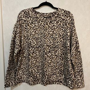 XL Cheetah Print Sweater